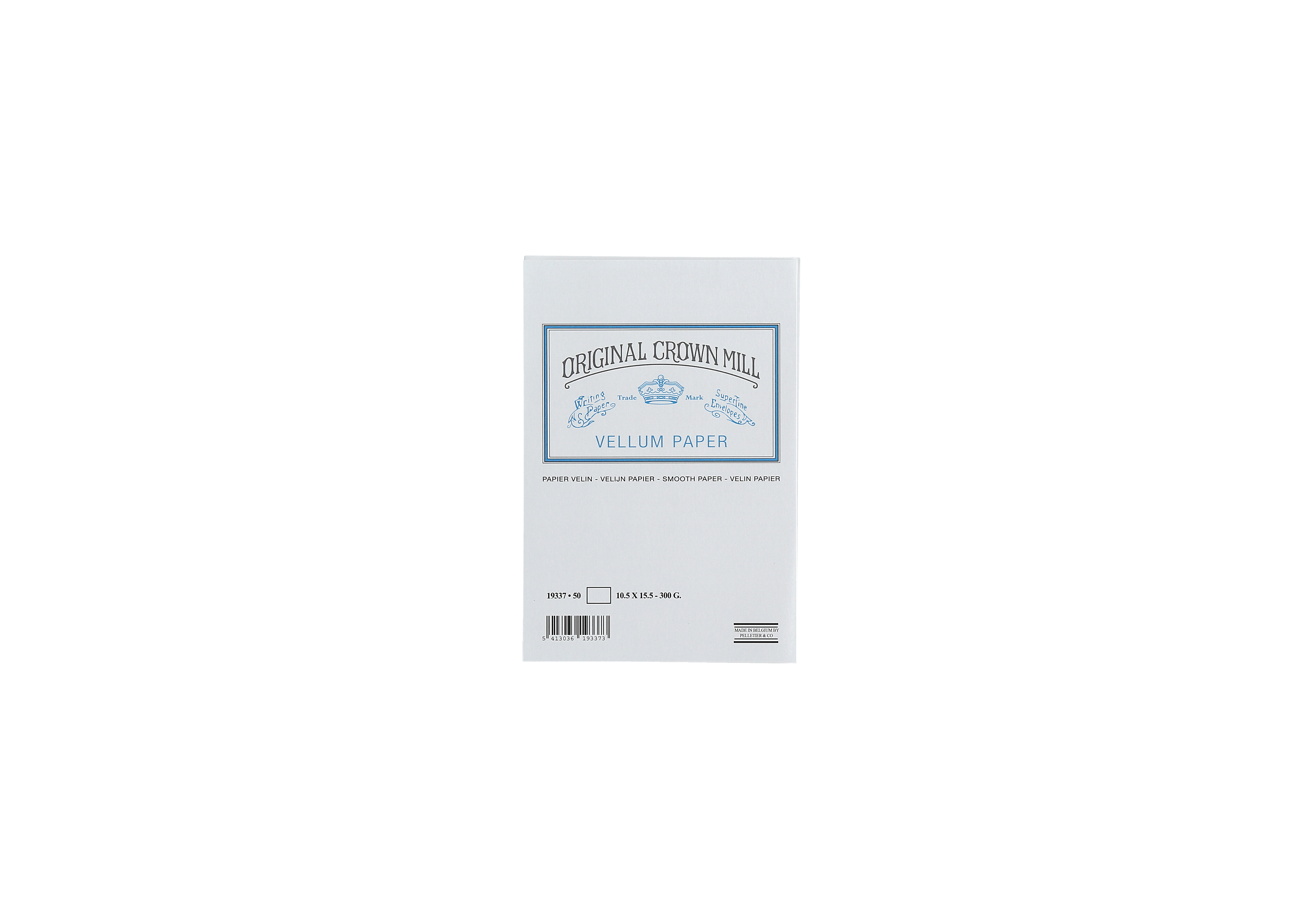 Original Crown Mill Briefkarte C6 Vellum weiß