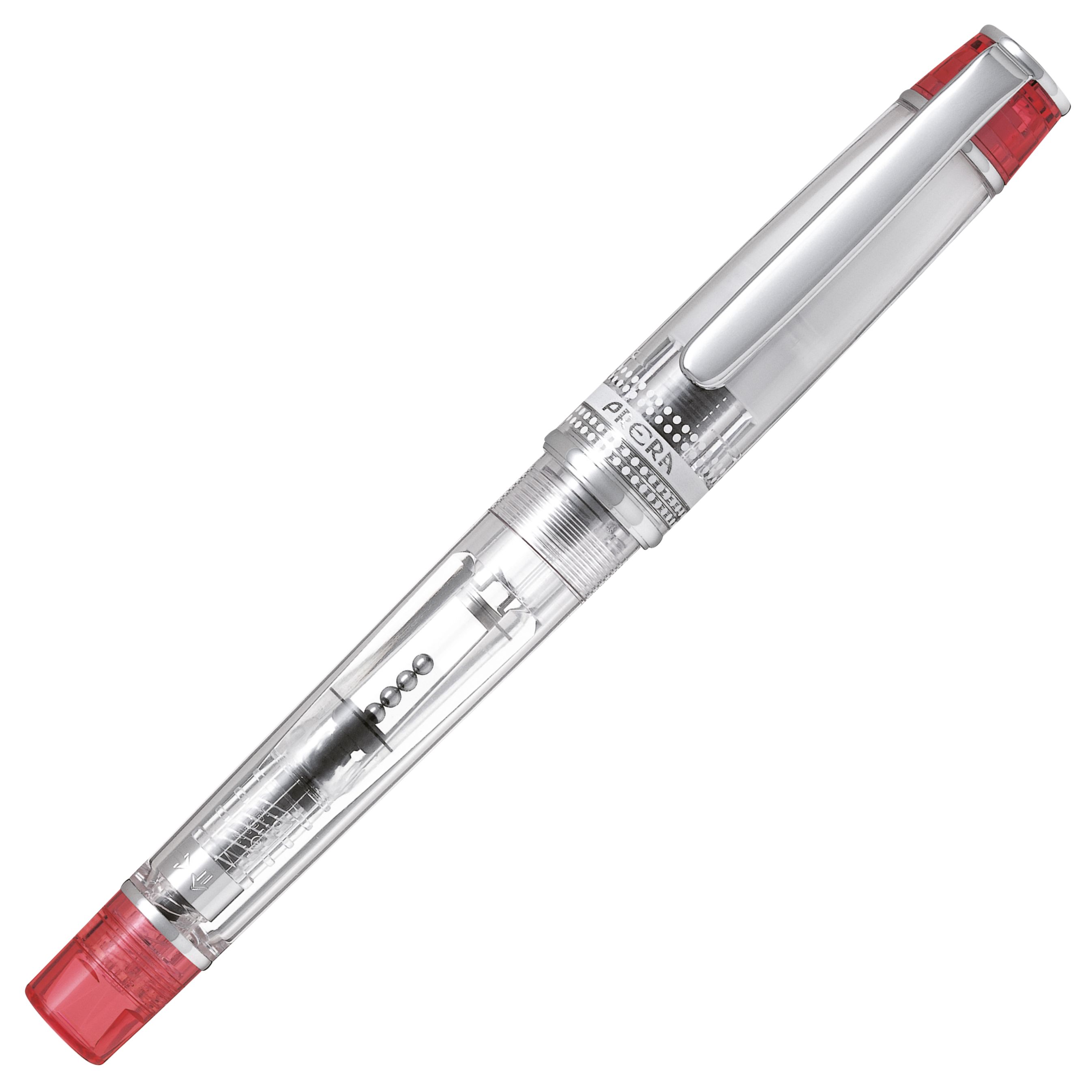 Pilot Prera Transparent Füllfederhalter - rot
