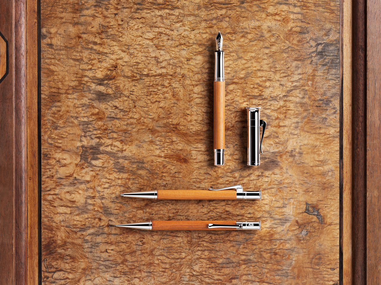 Graf von Faber-Castell Füllhalter aus Pernambuk, braun M - Medium