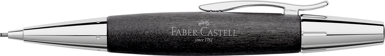 Faber-Castell E-Motion Holz/Chrom Drehbleistift schwarz