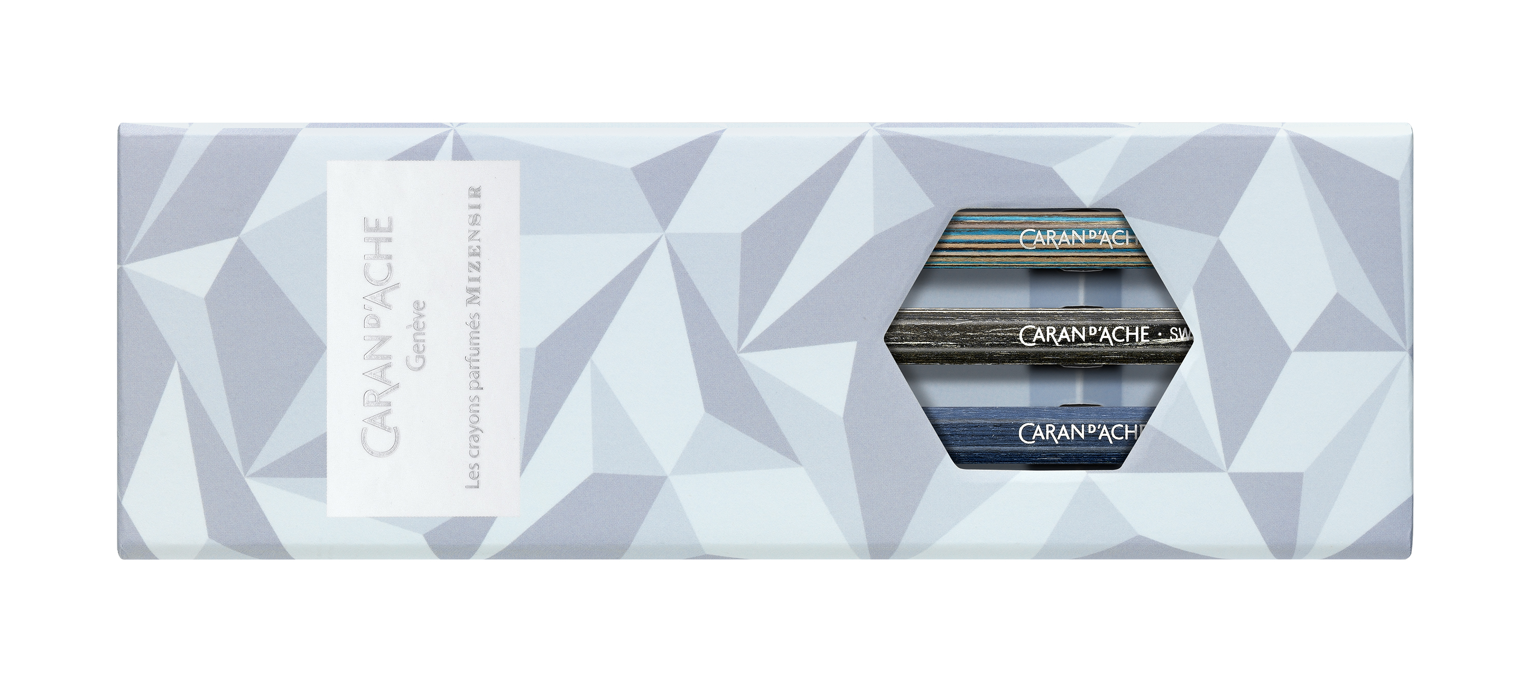 Caran d'Ache Box 3 Bleistifte parfümiert La Maison - Alpine Frost
