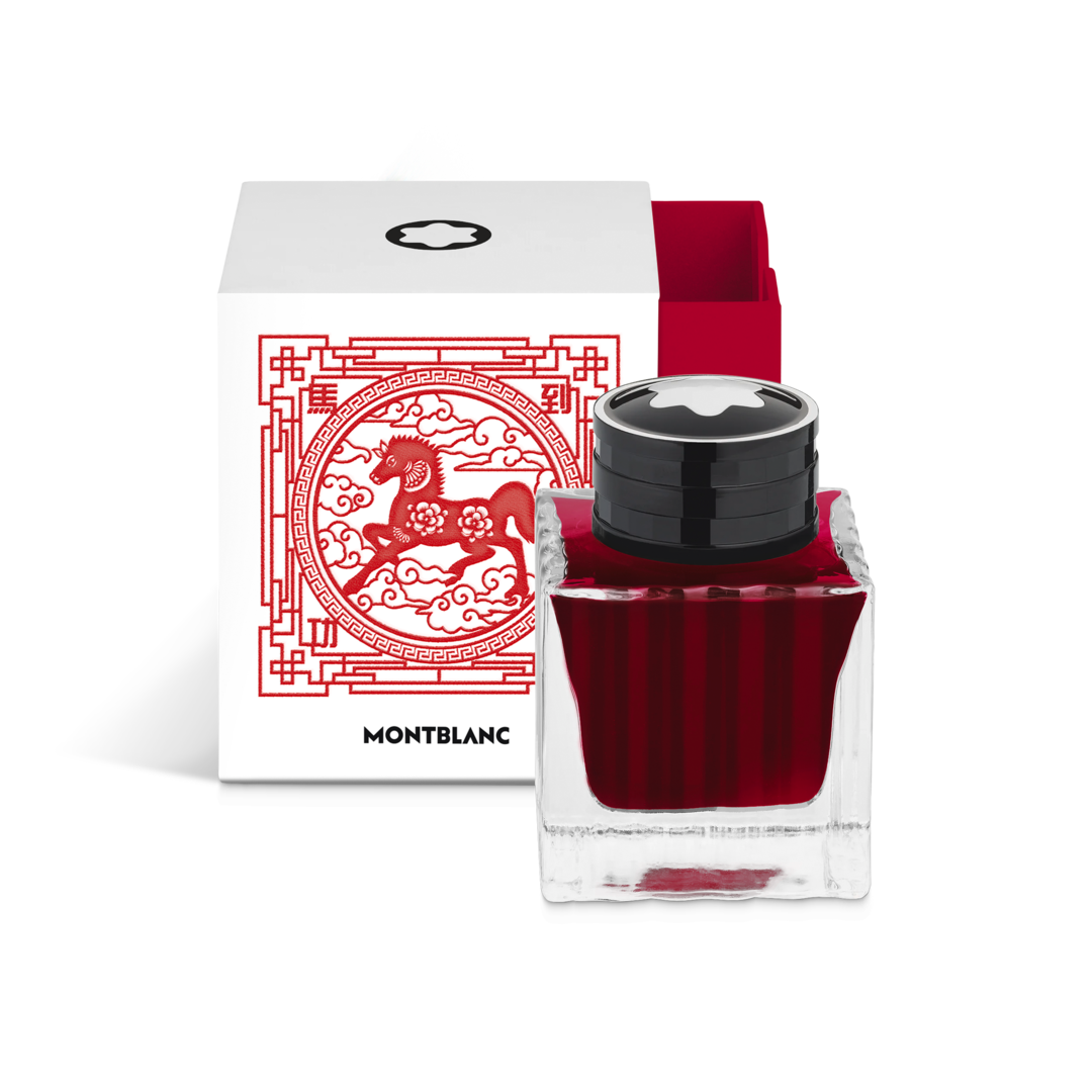 Montblanc Tintenfass The Legend of Zodiacs, The Horse, rot - 50 ml