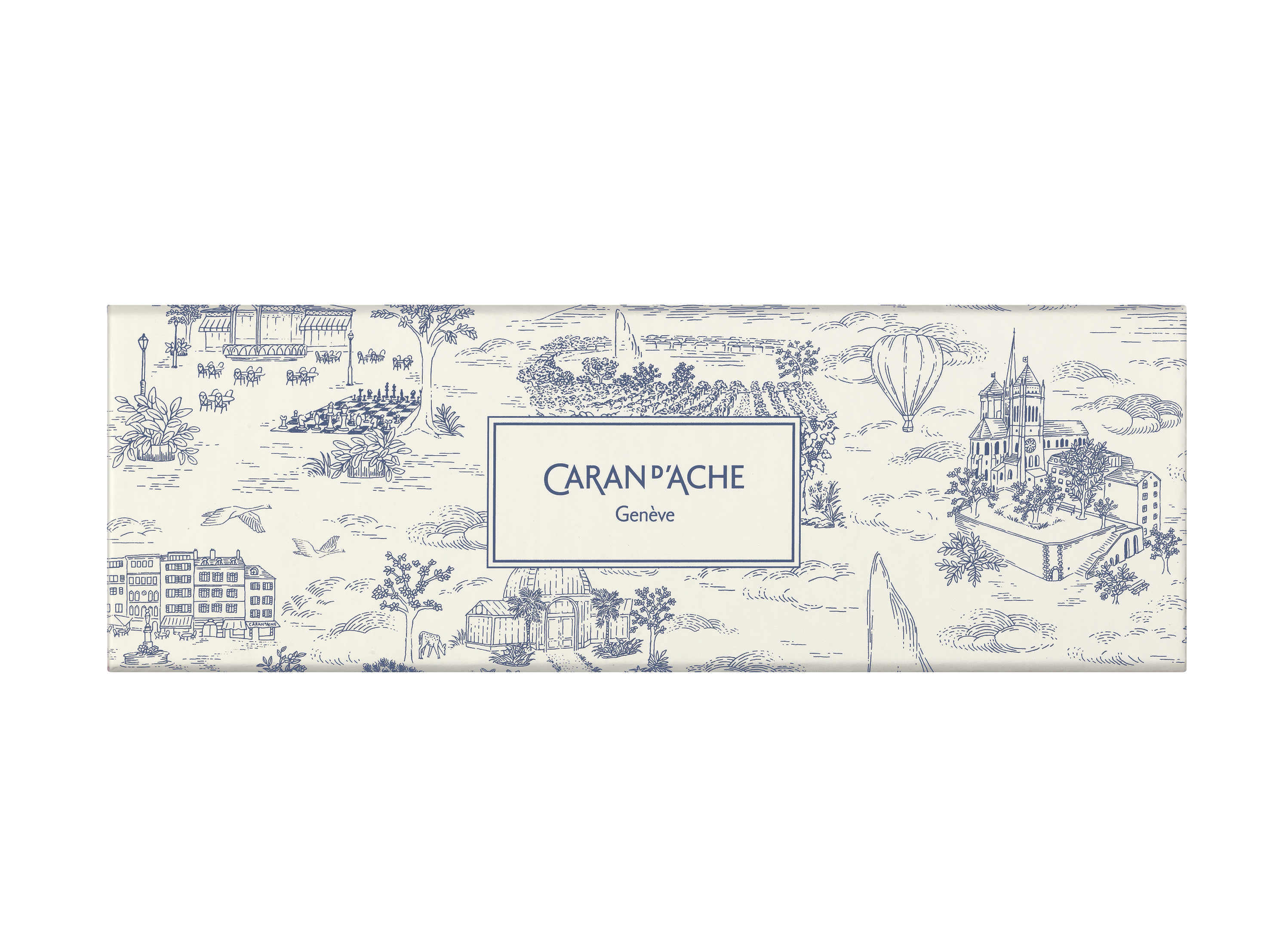 Caran d'Ache Set Kugelschreiber 849 und Bleistift 844 Xmas 2026 Toile de Jouy - Sondererdition