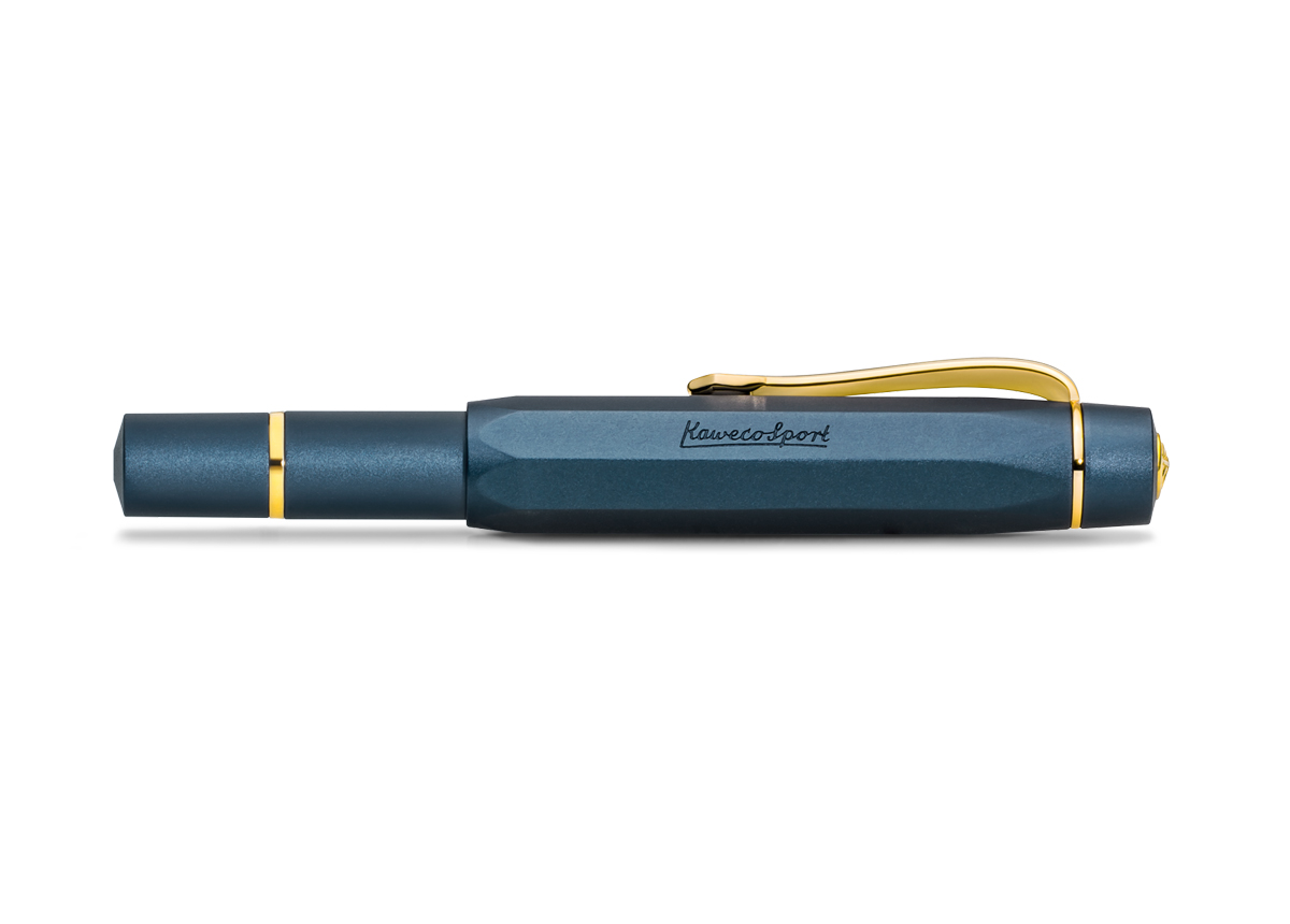Kaweco Al SPORT Kolbenfüllhalter Solo navy medium