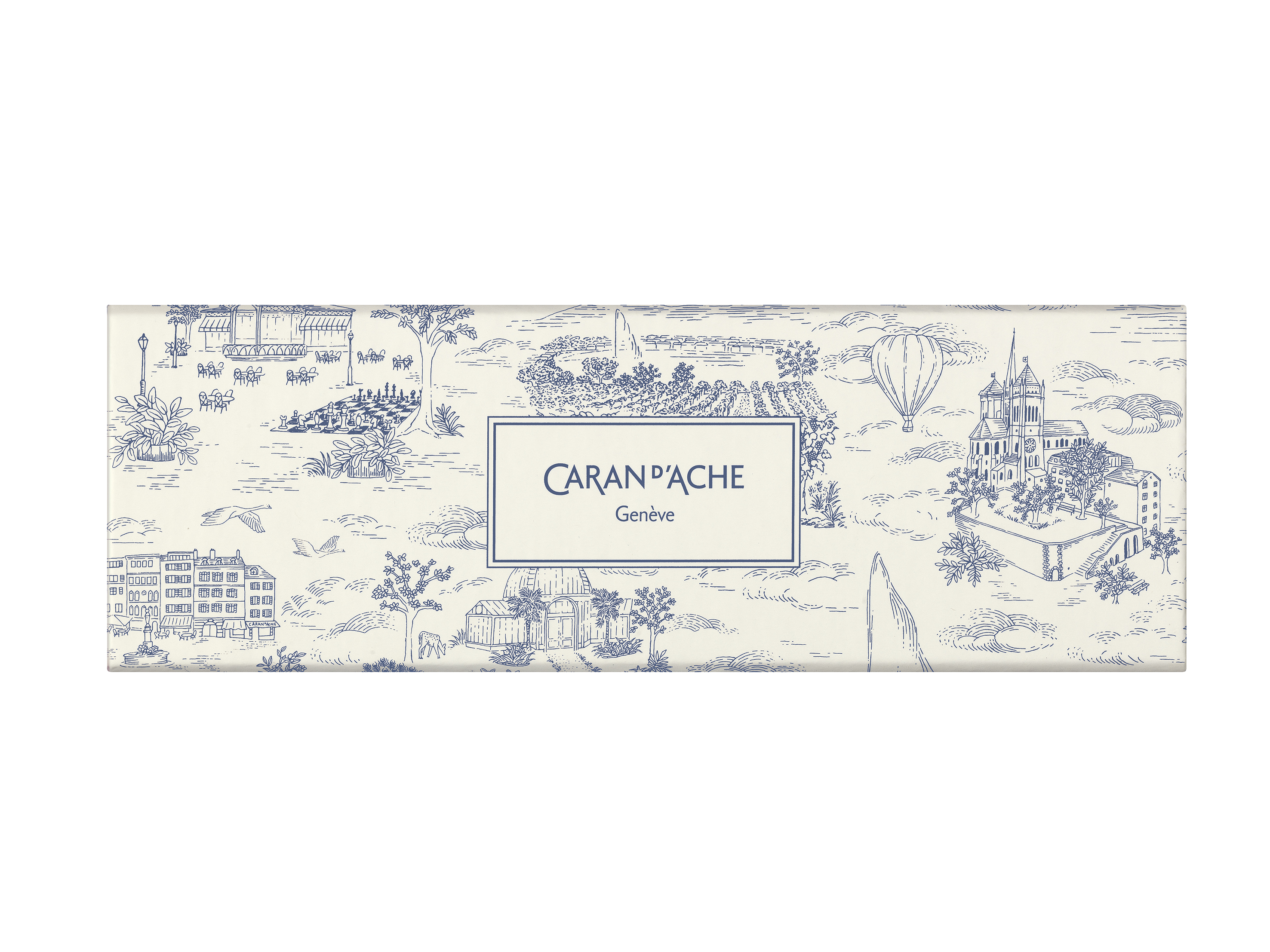 Caran d'Ache Kugelschreiber 849 Xmas 2026 Toile de Jouy weiß - Sondererdition