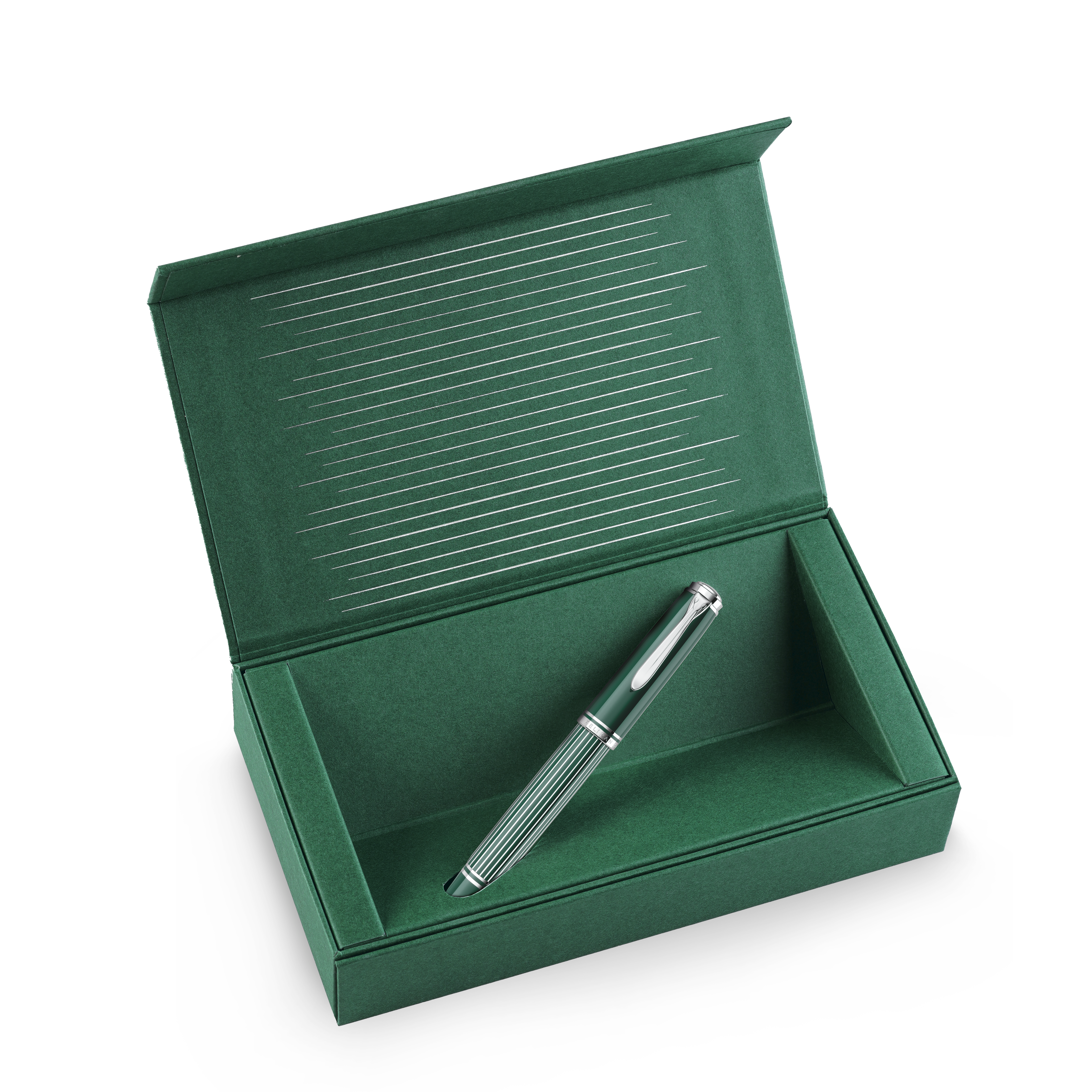 Pelikan Füllhalter M815 Metal Striped Green - Special Edition Medium