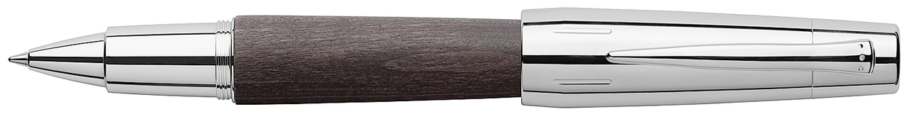 Faber-Castell E-Motion Holz/Chrom Tintenroller schwarz