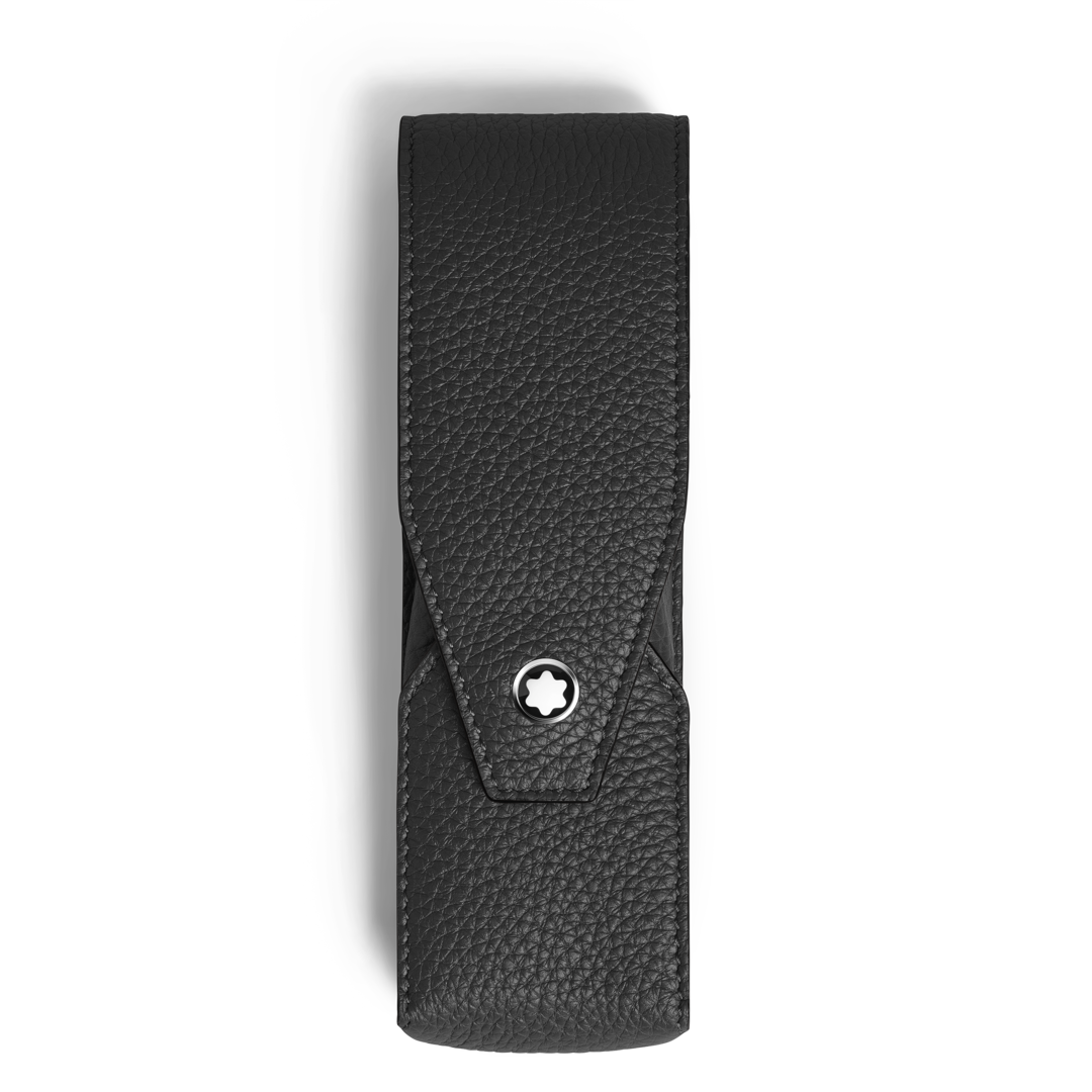 Montblanc Etui für 2 Schreibgeräte - genarbtes Leder