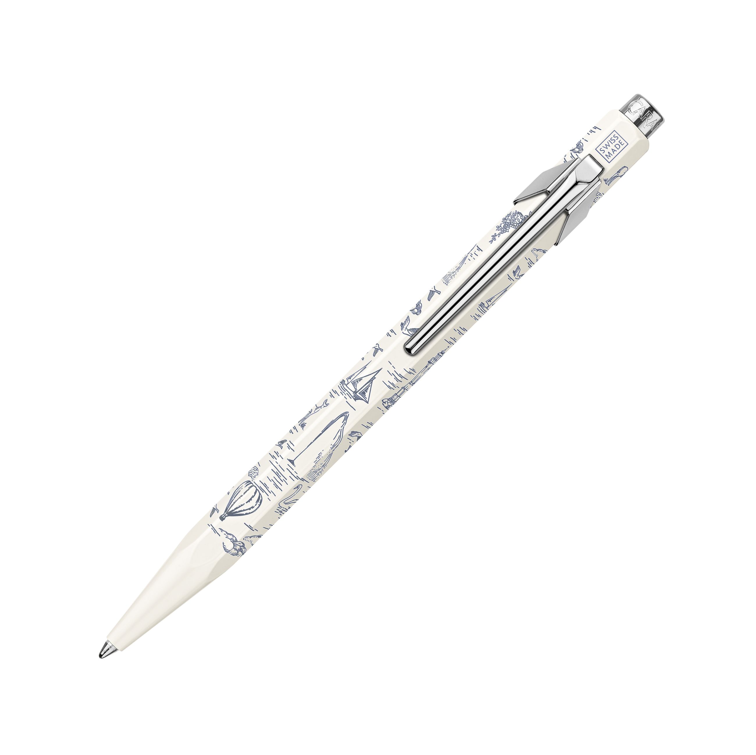 Caran d'Ache Set Kugelschreiber 849 und Bleistift 844 Xmas 2026 Toile de Jouy - Sondererdition
