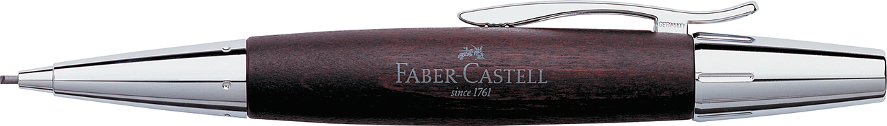 Faber-Castell E-Motion Holz/Chrom Drehbleistift dunkelbraun