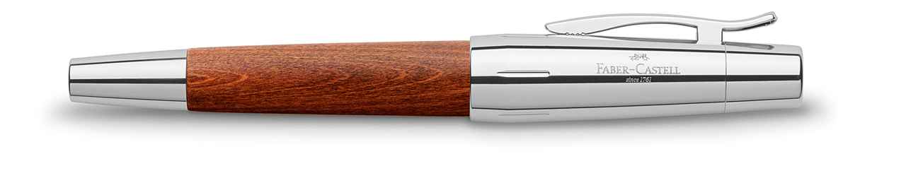 Faber-Castell E-Motion Holz/Chrom Füllhalter braun fein