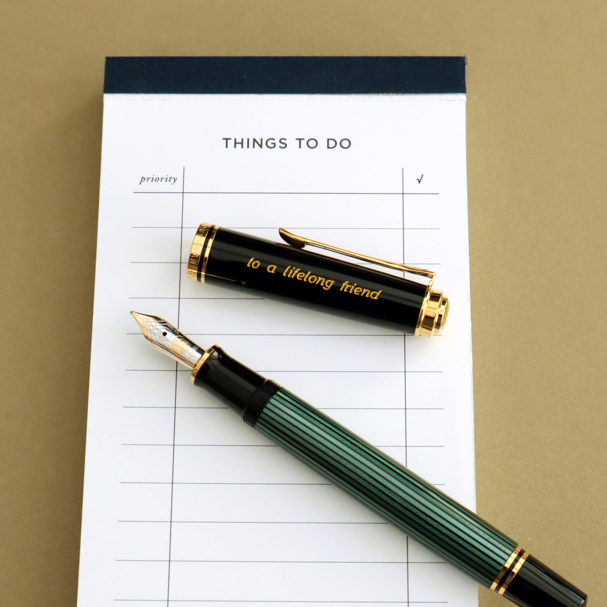 Pelikan Souverän M600 Füllhalter – Schwarz, F-Feder Aus 14 Karat Gold, Mit Kolbenfüller Im Geschenketui