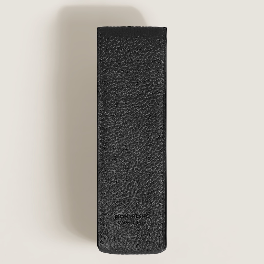 Montblanc Etui für 2 Schreibgeräte - genarbtes Leder