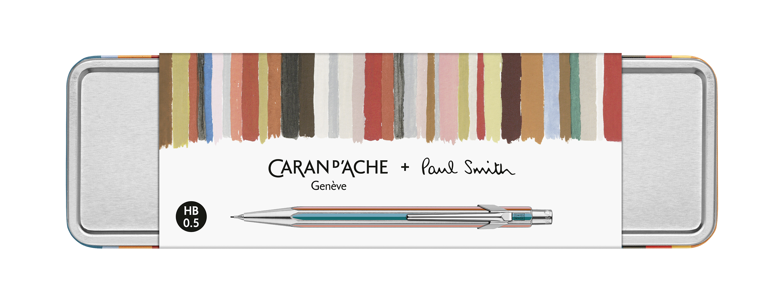Caran d'Ache Druckbleistift 844 Paul Smith - Sonderedition - silber