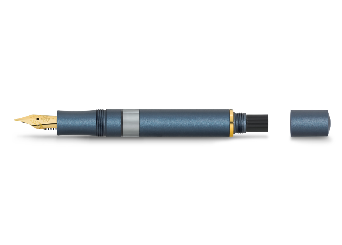 Kaweco Al SPORT Kolbenfüllhalter Solo navy medium
