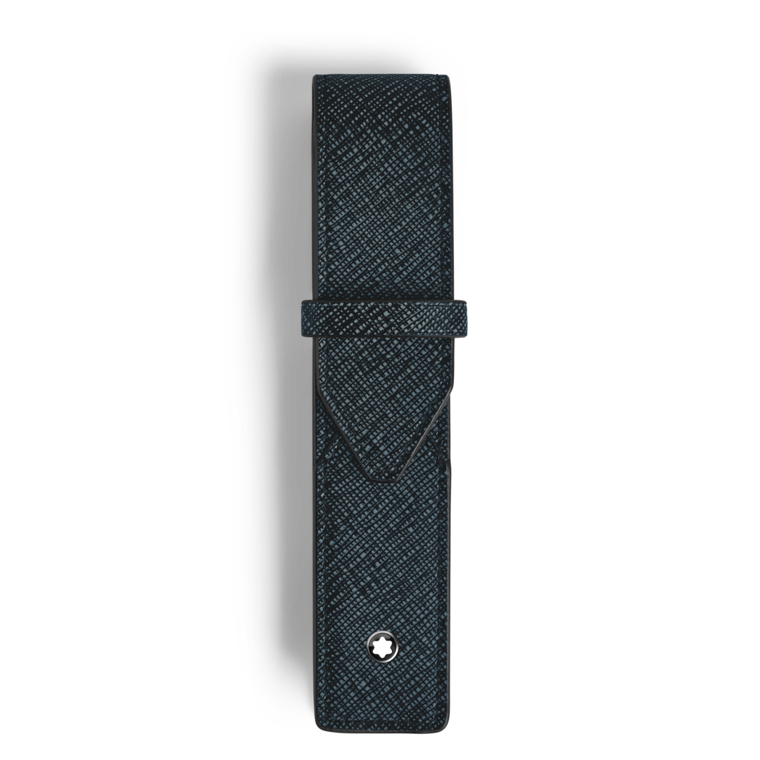 Montblanc Sartorial Etui für 1 Schreibgerät Tweed-Blau
