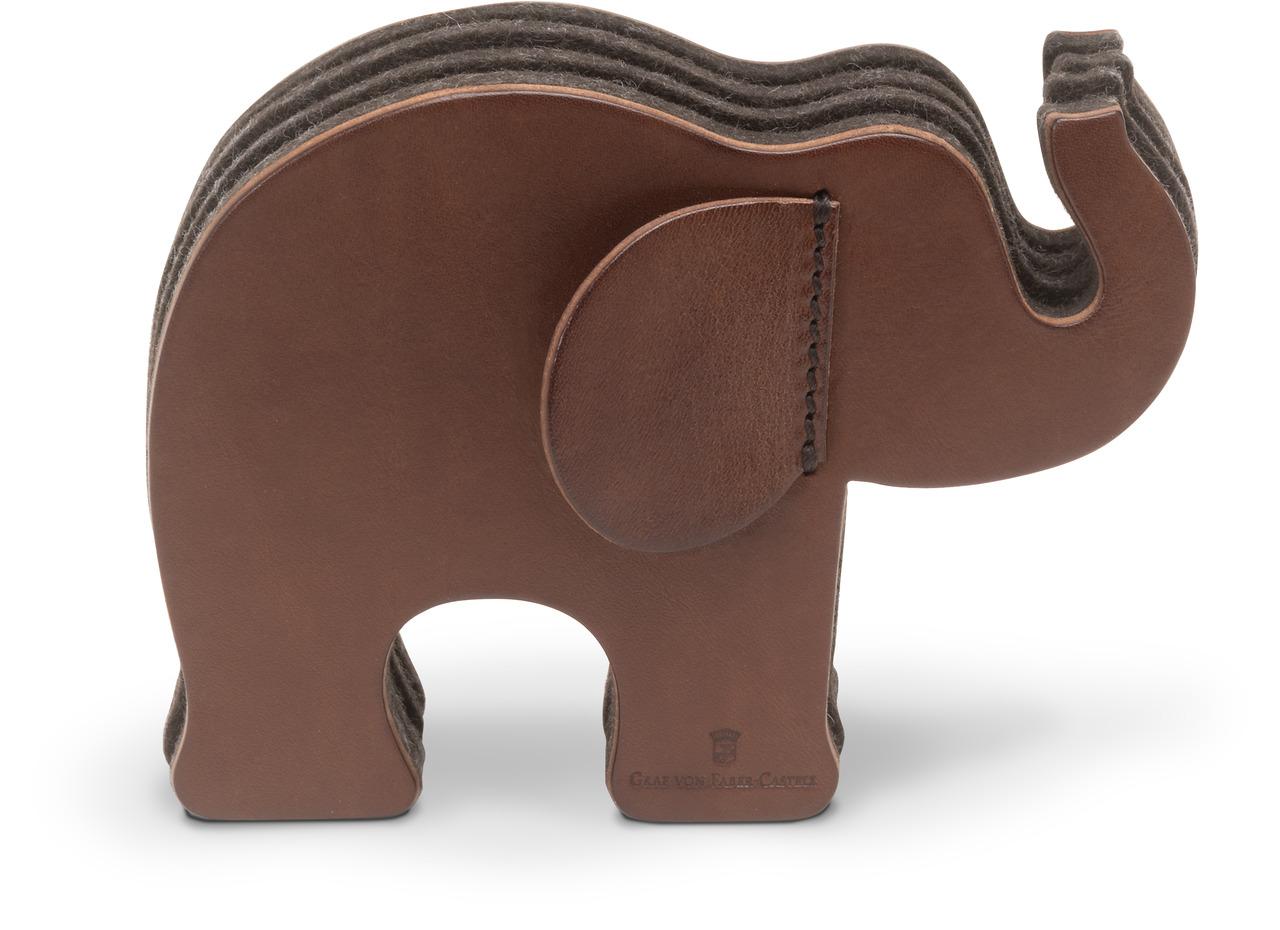 Graf von Faber-Castell Stiftehalter Elefant klein - dunkelbraun