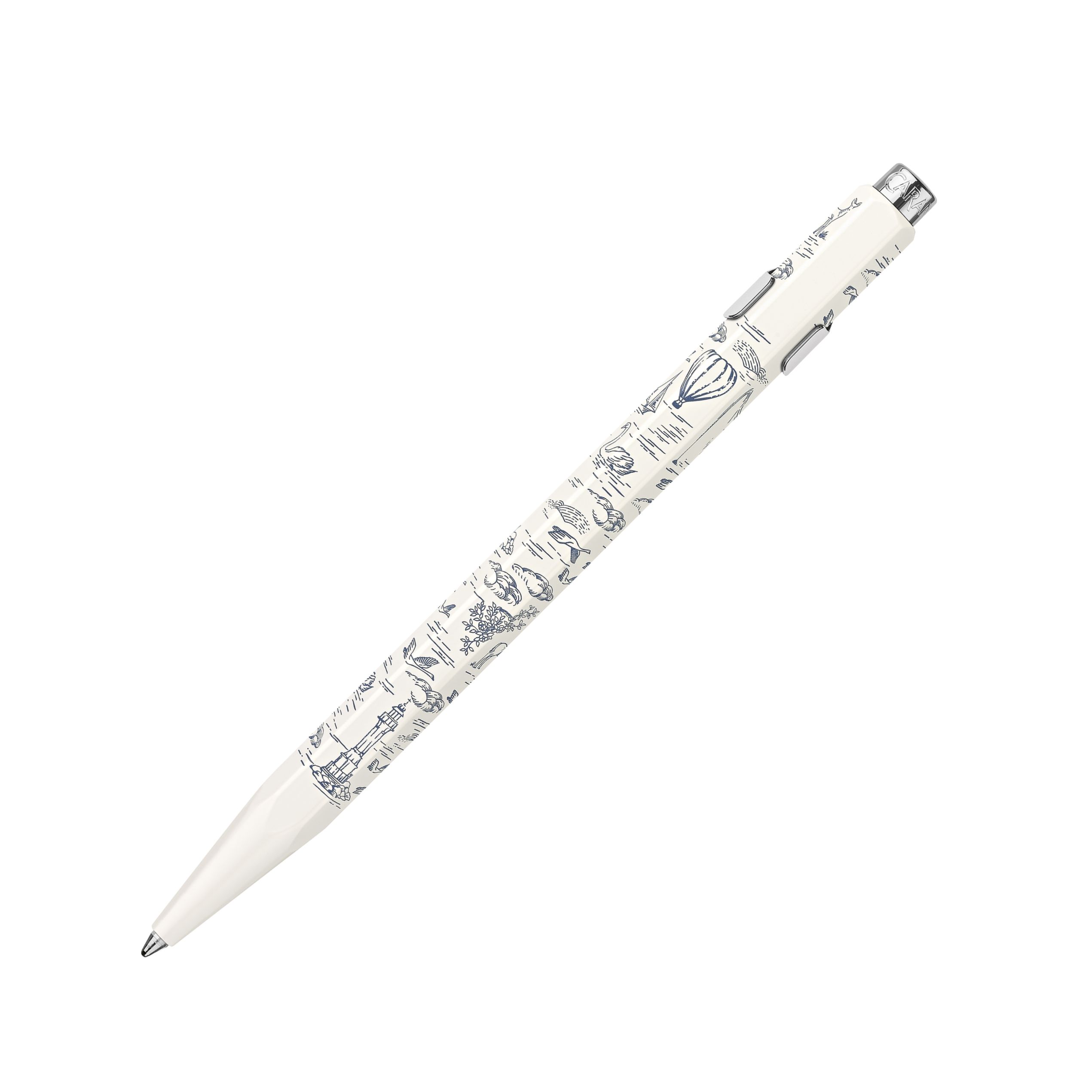 Caran d'Ache Set Kugelschreiber 849 und Bleistift 844 Xmas 2026 Toile de Jouy - Sondererdition