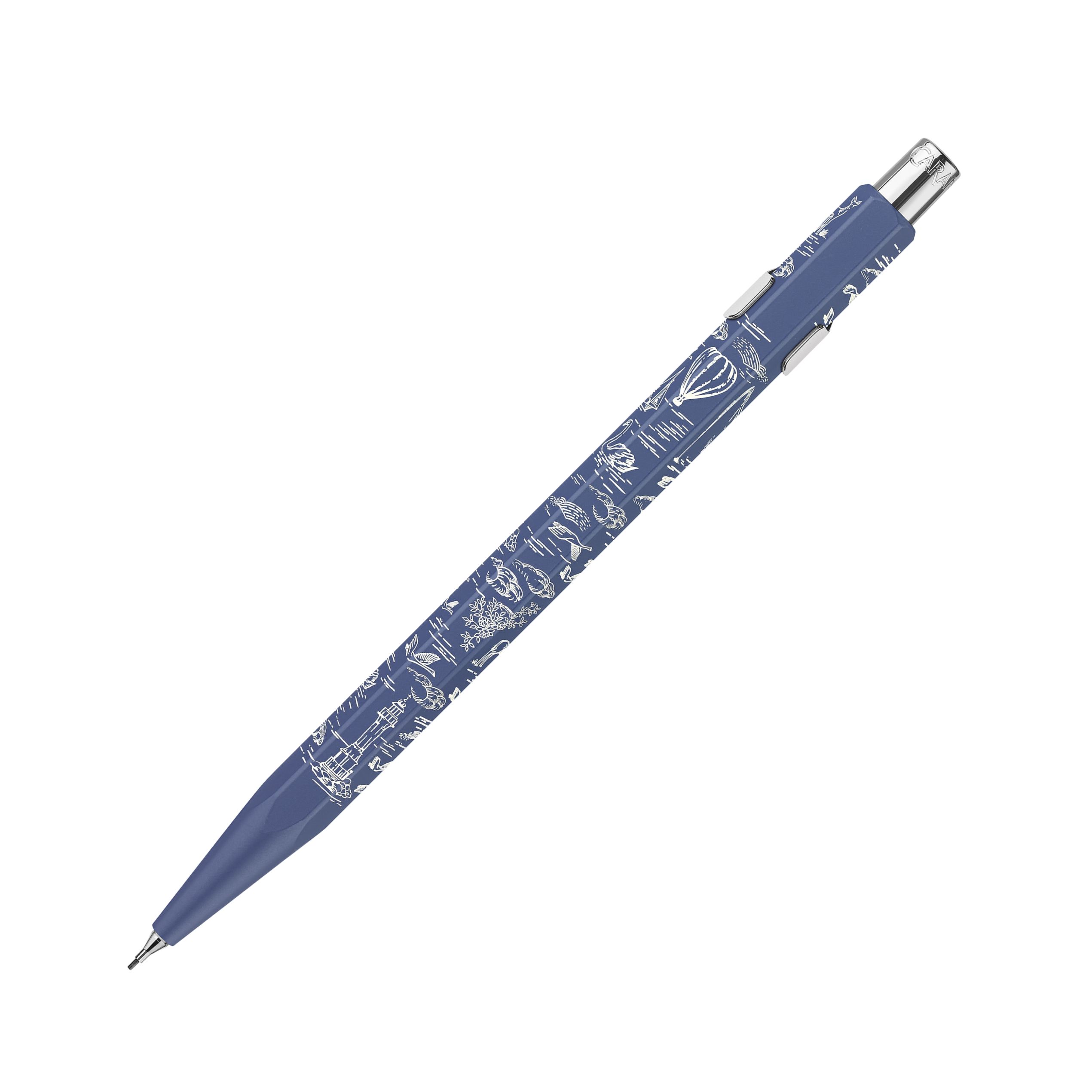 Caran d'Ache Set Kugelschreiber 849 und Bleistift 844 Xmas 2026 Toile de Jouy - Sondererdition
