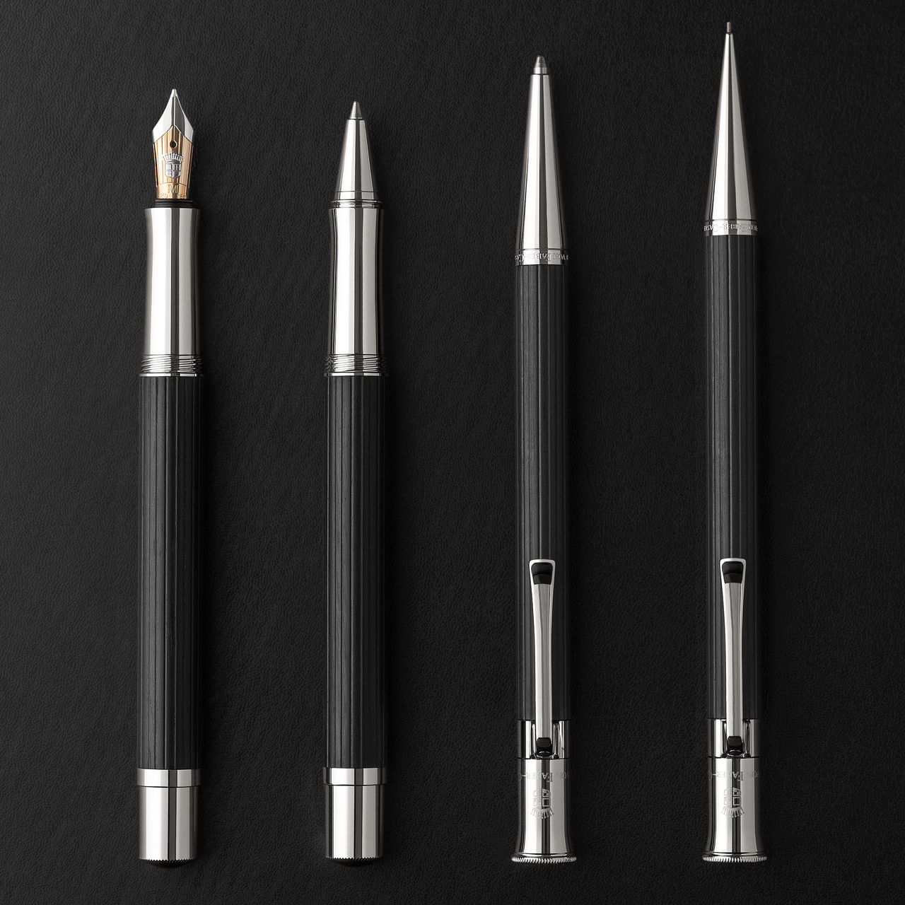 Graf von Faber-Castell Tintenroller aus Ebenholz schwarz