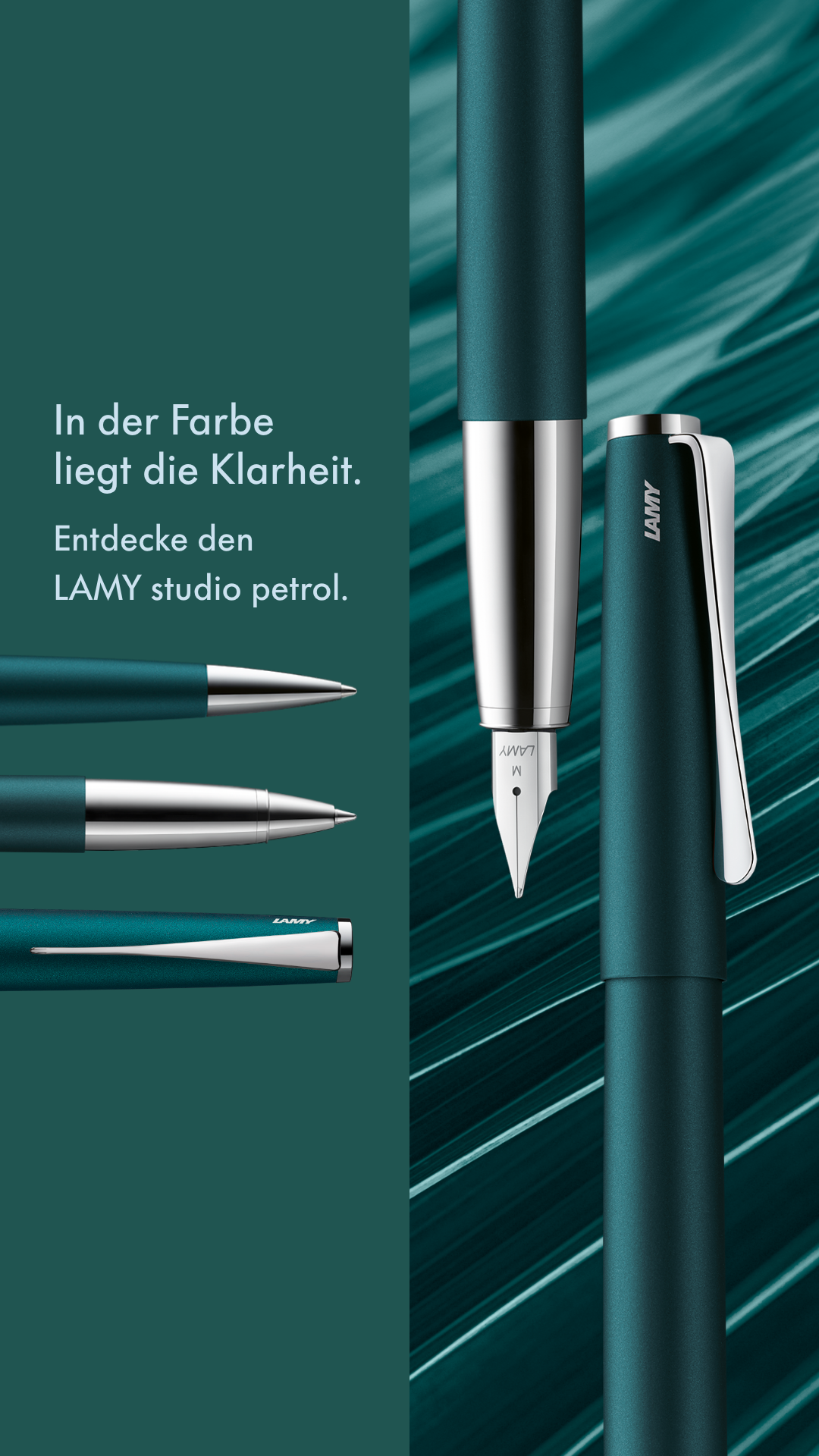 Lamy Studio Füllfederhalter Medium - Petrol