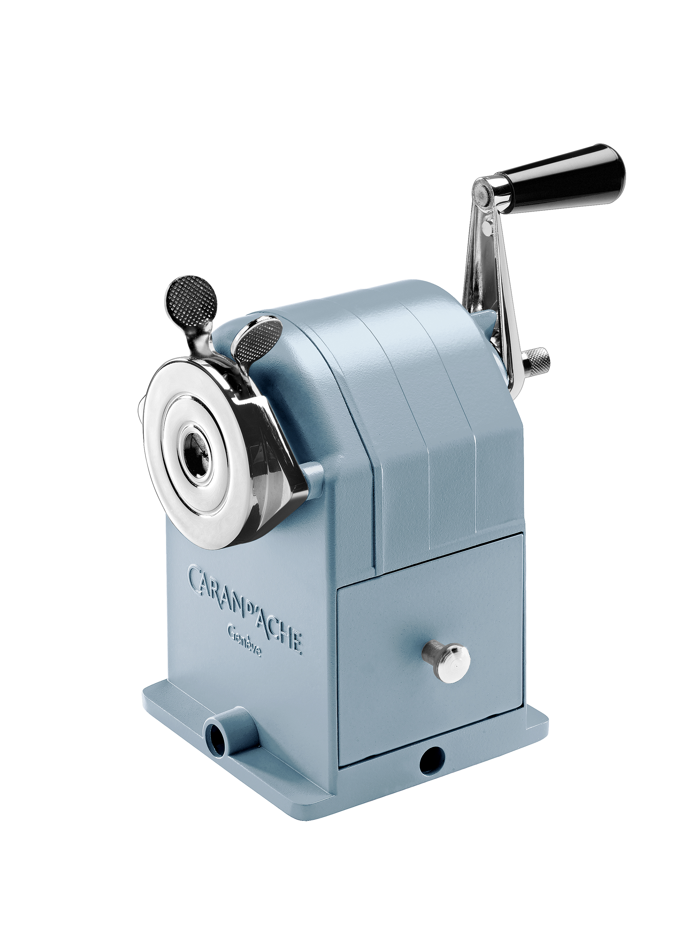 Caran d'Ache Bleistift-Spitzmaschine aus Metall - Alpine Frost