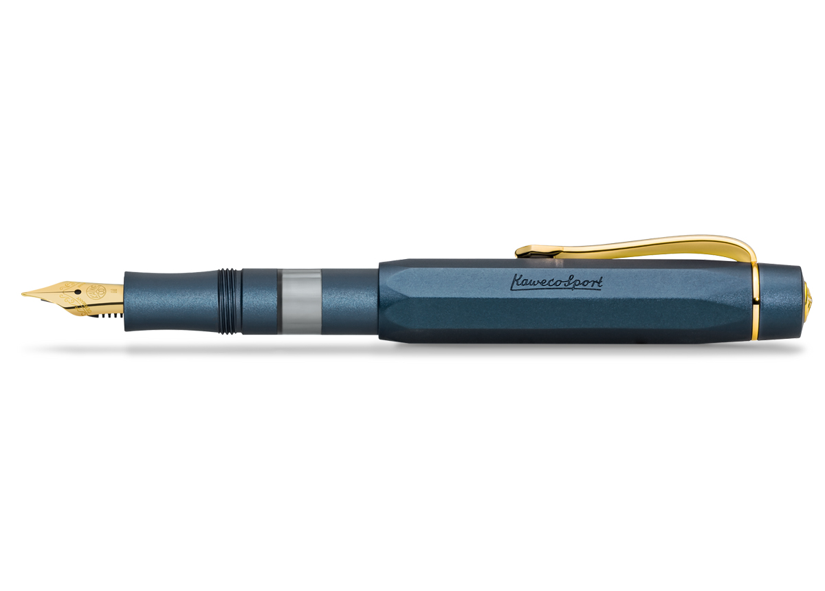 Kaweco Al SPORT Kolbenfüllhalter Solo navy medium