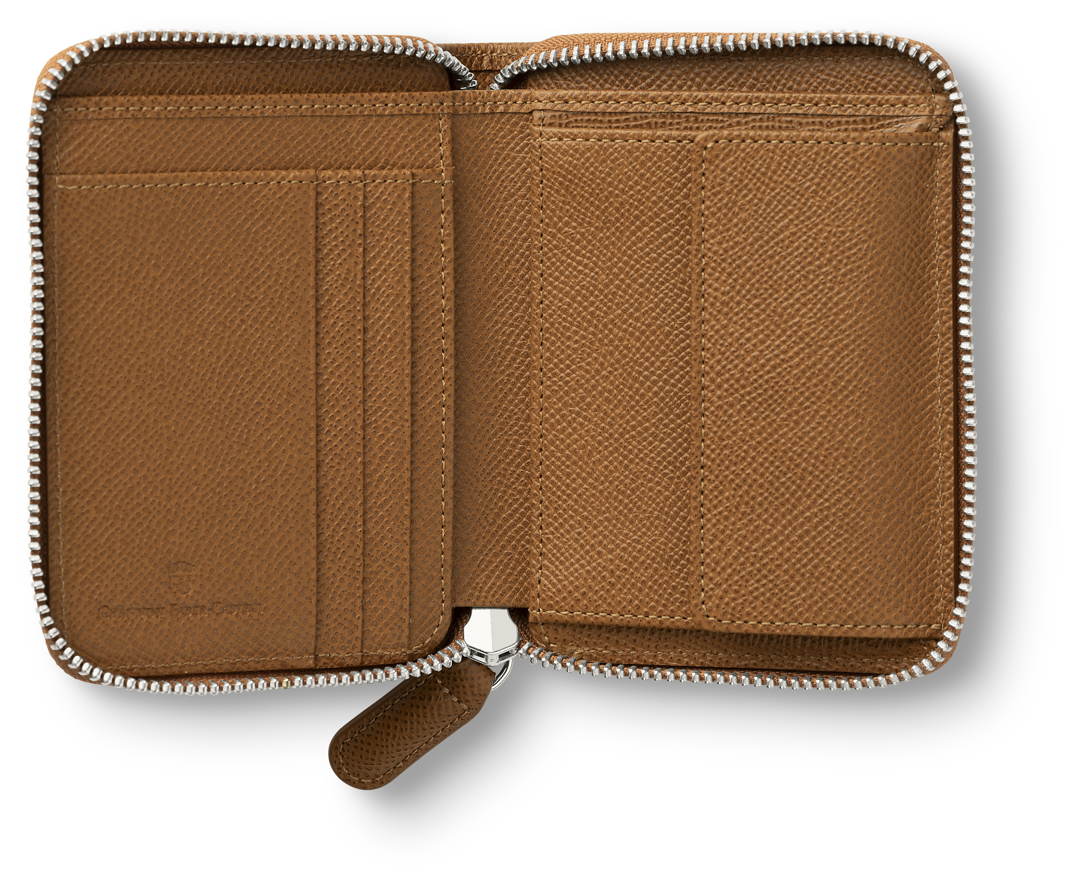 Graf von Faber-Castell Geldbörse mit Reißverschluss Cognac