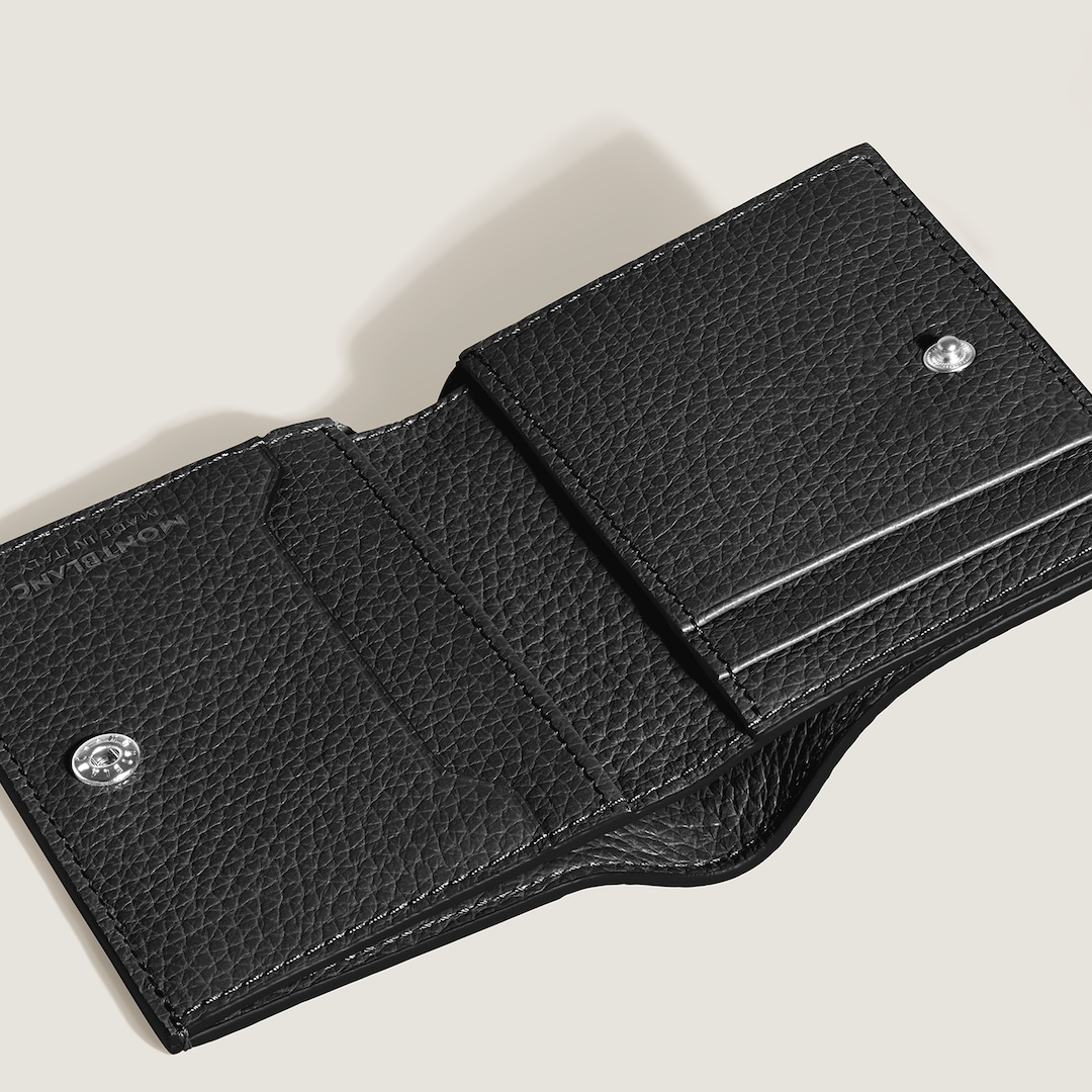 Montblanc Mini Brieftasche 4 cc aus Grain Leder - Schwarz
