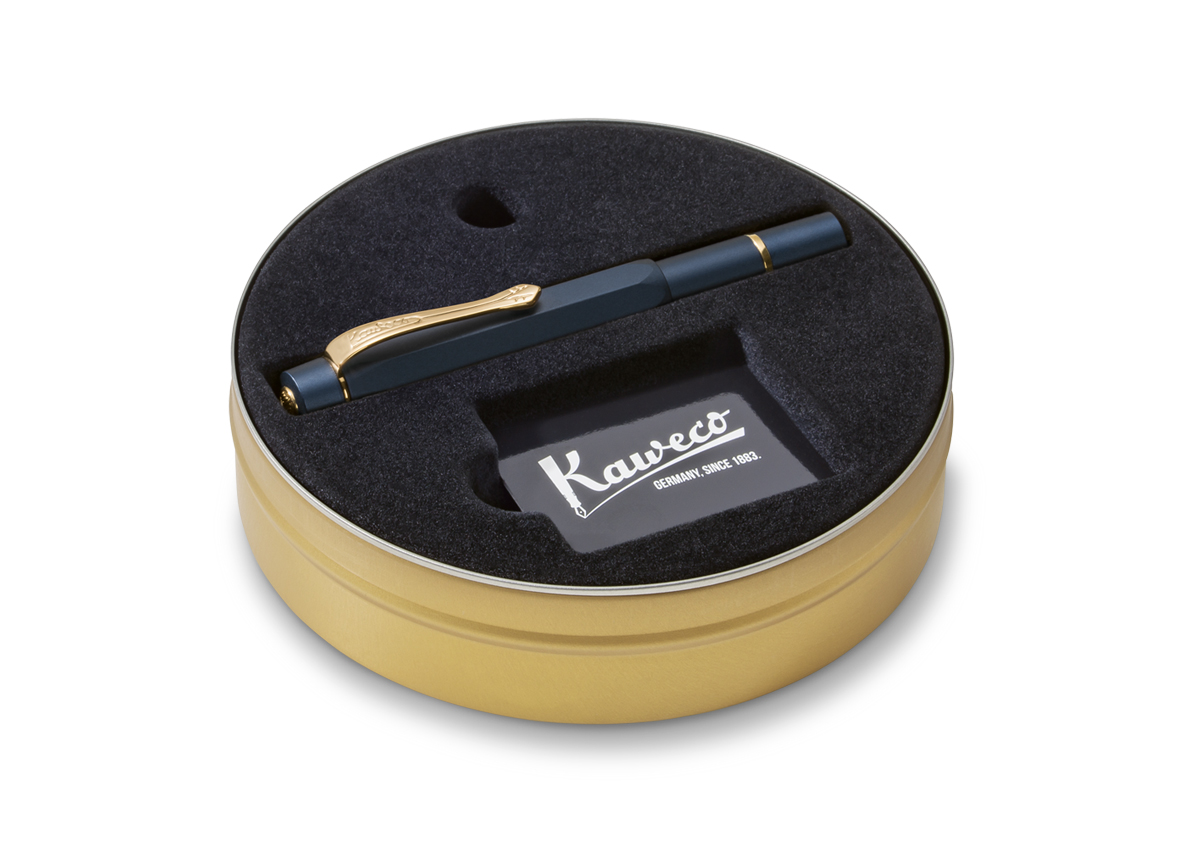 Kaweco Al SPORT Kolbenfüllhalter Solo navy medium