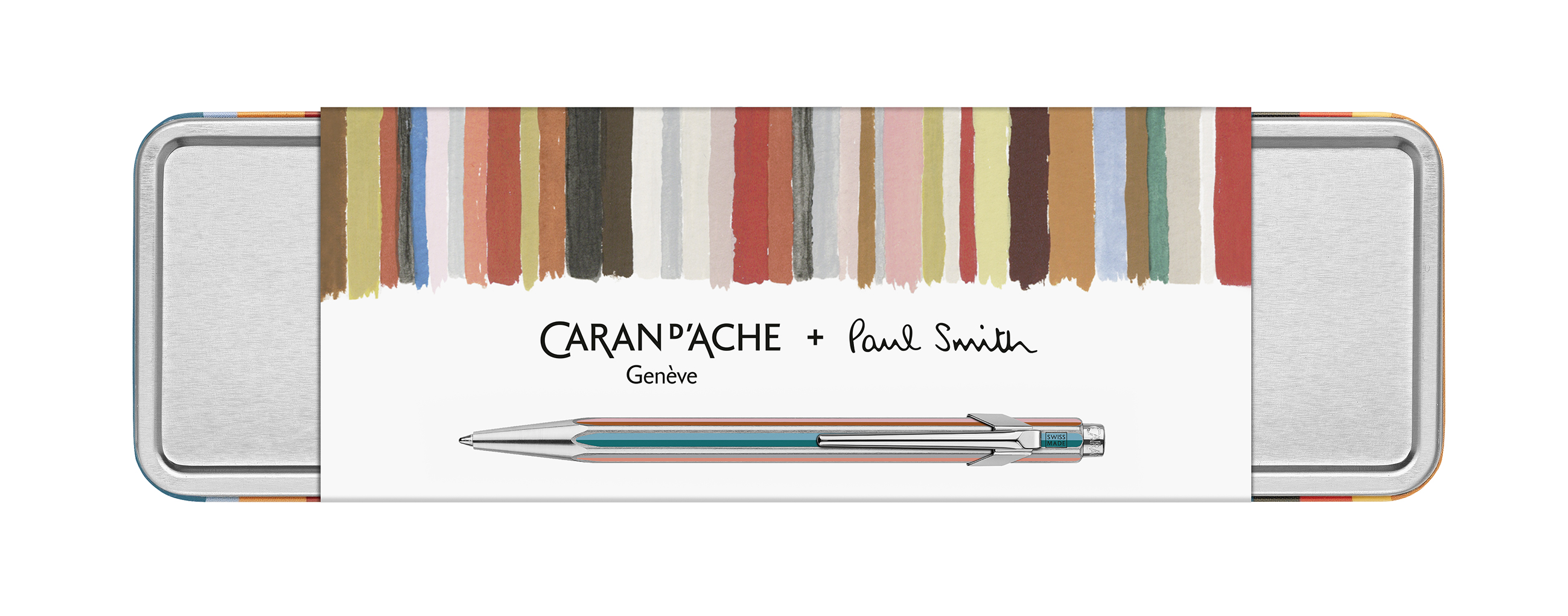 Caran d'Ache Kugelschreiber 849 Paul Smith - Sonderedition - silber