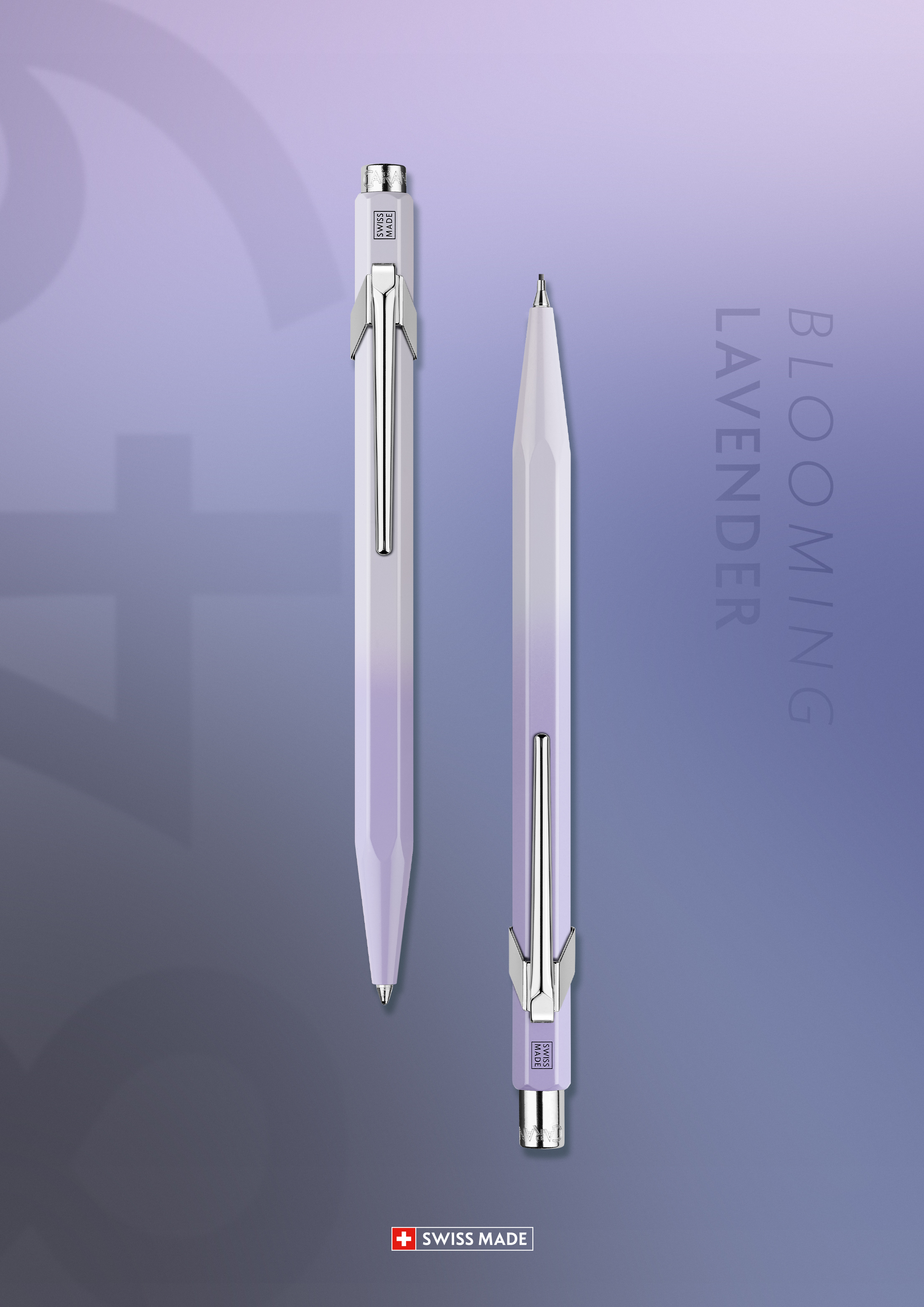 Caran d'Ache Blooming Lavender Set Kugelschreiber 849 und Minenhalter 844