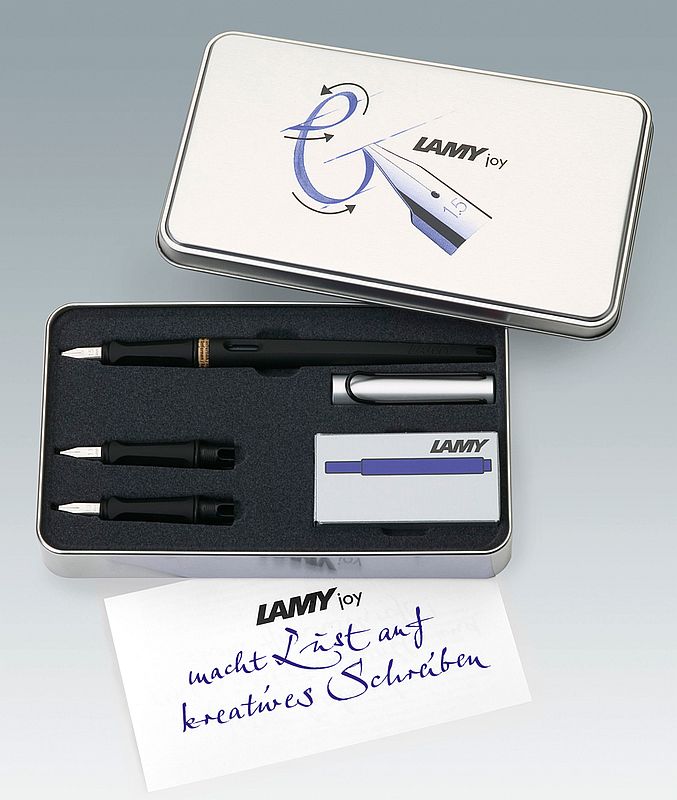 LAMY Füllhalter LAMY Füller Safari 0E2 STEEL Schwarz Stärke LH